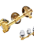 Heavy Duty Four Way Brass Shower Diverter Valve With Tight Multi Port Flow Routing For Quick Bathroom Upgrades And Zero Stress Temperature Tweaks For Rock Solid Daily Performance, showcasing solid brass construction with chrome finish.