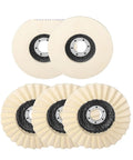 Pro-Grade Wool Buffing Wheel for Angle Grinder Polishing, Multi-Size 2 3 4 4.5 5 Inch Discs, wool pads for metal and wood finishing