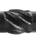 Close-up of 15x8 Built To Last Black Wafer Head Structural Lag Screws For Log Construction Timber Framing Laminated Beams And Pole Barns T30 Torx Drive ACQ Coated For Outdoor Or Indoor Use High Tensile And Shear Strength Heavy Duty 50 Count showing thread detail.