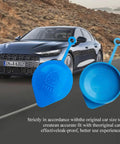 Two Pack Windshield Washer Fluid Reservoir Cap Replacement For Honda Civic CRV Accord Fit CRX Del Sol shown with a car.