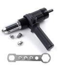 Top Tier Electric Rivet Tool Adapter Set Fits Cordless Drill With Alloy Steel Head And 2.4-4.8mm Capacity For Low Noise Diy Jobs And Pro Projects That Hit Smooth, with hex bits