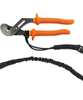 Heavy Duty Tool Lanyards 20 Pack Safety Leashes With Retractable Bungee Cord Aluminum Lock Carabiner And Adjustable Loop End 30lb Capacity