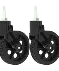 Heavy Duty Black Shopping Cart Front Wheels Set for Smooth Rolling and Quick Replacement, Easy Install, Quiet Operation