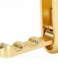 Space Saving Folding Wall Coat Hooks With Screws Pretty Sleek Copper Finish Heavy Duty Concealed Design detail of hook