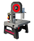 Shop Tough 5 Inch Metal Band Saw Featuring A Rock Solid 1.5 Hp Motor And Smooth Variable Speed Control For Seamless Cuts and Heavy Duty Benchtop Metal Fabrication on display.