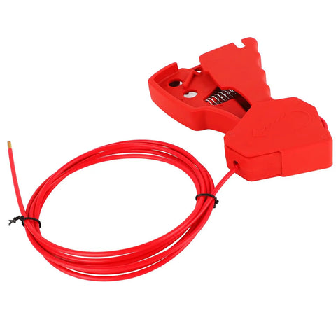 Lock It Down Without Sweat With This Heavy Duty Cable Lockout Device Boasting A Legit Matte Nylon Grip And Stainless Steel Shackle Built For Quick Valve Shutdowns And No Drama Tagout Compliance On Job Sites