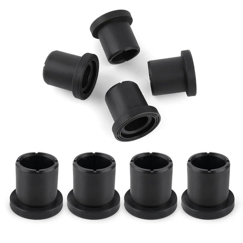 Heavy Duty Eight Piece Suspension Control Arm Bushing Kit Built Different For Smooth John Deere Gator Xuv 625i 825i 855d Cruising With Quick Fit M158746 black rubber bushings arranged on white background.