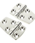 Heavy Duty 316 Stainless Steel Mirror Polished Yacht RV Door Hinges Two Pack Thickened Butt Cabinet Hinges For Marine Deck And Environmental Cabinets 38 By 57 mm Built To Last