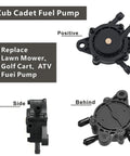 Replacement Fuel Pump Kit For Lawn Mowers And Garden Tractors Fits Briggs And Stratton 597338 808492 Kohler 17Hp To 27Hp Engines