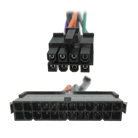 24 Pin To 8 Pin ATX Power Adapter Cable For Dell Motherboards, Converts Standard ATX PSU To Dell 8 Pin Connector, 12 Inch Length