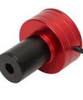 Red and black 2MP Astronomy Eyepiece Camera for Telescopes, 1080P USB Digital Capture, shown from the side