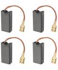 4 Pack 7x12.5x25mm Motor Carbon Brushes for Hilti Power Tools Replacement displayed with copper wires and connectors.