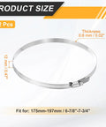 12 Piece Adjustable Worm Gear Hose Clamp Set 6 7 Eighths Inch To 7 Three Quarters Inch Beefy 304 Stainless Steel size chart