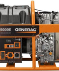 5000-Watt Diesel Portable Generator With Steel Frame And Lift Eye, Ready For Emergency Backup Power On Jobsites, Rugged