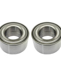 Rear Wheel Bearing Set 1 Pair For Jeep Grand Cherokee 2011 Through 2021, Dodge Durango 2011 Through 2019, Mercedes Benz ML GL GLE Series 2012 Through 2016 Ready To Roll Fits 510116 GRW25 WB000050, set of two metal bearings.