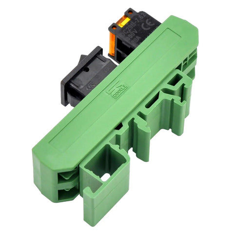 Rail Mount Rocker Switch Module For 10 Amp Power, Compatible With 250VAC Or 50VDC, One Channel, Easy On Off Rocker, Removable Cover