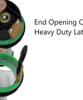 Heavy Duty Carrier For 4 Inch Diy Pneumatic Tube System kelly green end opening with durable latch, designed for smooth transport.