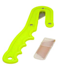 Yellow Beefy Waterproof 8 Inch Diving Line Cutter With Firm Grip Handle, Includes 2 Extra Blades, Compact Underwater Tool For Fishing