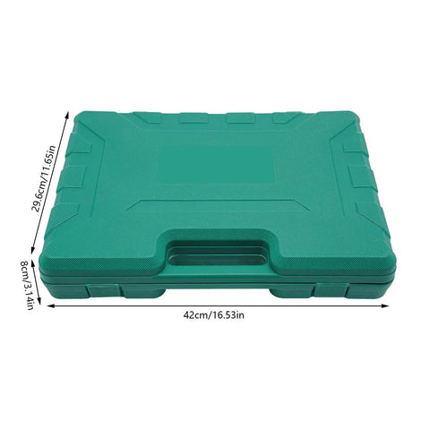 Closed case of All In One Car Body Repair Tools Kit With Paintless Dent Repair Sheet Metal Grinding Ergonomic Non Slip Handles DIY Auto Body Repair