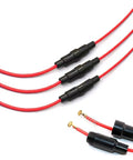 Inline Fuse Holder Kit For 5x20mm Glass Tubes, 16 AWG Wire, Screw Type, 22cm Lead, Pack Of 10, 15A 250V, ROHS Compliant