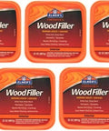 Interior Wood Filler For Quick Fixes Fast Dry Paintable And Sandable Formula For Holes Dents Scratches And Gouges shown in pack of 5