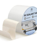 4 Inch By 50 Feet RV Roof Repair Tape For Camper And Trailer Roofs, Waterproof Sealant, UV Resistant, Weatherproof Leaks Stop