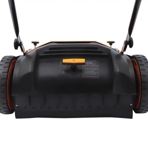 41 Inch Industrial Hand Push Floor Sweeper With Large 14 5 Gallon Trash Bin For Commercial Use Outdoor Walkway And Yard Cleaning Tool Adjustable Handle And Five Speed Settings