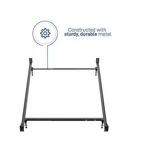 Crib Conversion Kit For 4 In 1 And 5 In 1 Convertible Cribs And Mini Cribs Converts To Twin And Full Beds, metal frame