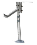 Adjustable metal leg of Folding Universal Sliding Transfer Bench For Tub With 500 Pound Capacity Bariatric Shower Chair