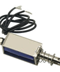 Duo Pack 12V DC Solenoids With 5N Force And 10mm Stroke, 300mA Pull Push Type Electromagnets, 6x58mm Plunger