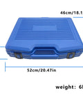 Blue hard-shell carrying case for ZKTOOL 19PC Turbo System Leakage Tester Kit