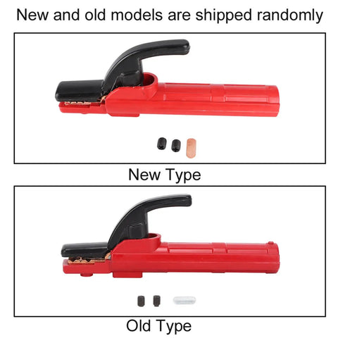 New and old models of Rugged Insulated Copper Welding Electrode Holder With 360 Degree Heat Handle