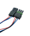 Heavy Duty 3 Way Male To Female Weather Pack Connector Kit With 12010717 And 12015793 Terminals For Auto Wiring Repairs Featuring Durable Copper Pins And 16 Awg Wires, 3-way plug