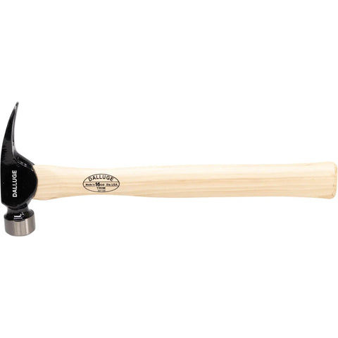 All American Trim Hammer, 16 Oz Finish Hammer With 14 Inch Straight Hickory Handle, Smooth Face, Built Tough For Finishing And Trim Work, Made In The USA VN01600 1600, side view