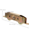 Killer Golden Sliding Door Roller Wheels 2 Pack Replacement Pulleys with 6.2-inch size and dual bearings for smooth operation.
