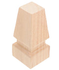 Solid Wood Furniture Legs Four Pack Square Carved Replacement Feet For Tables Cabinets And Sofas Easy Install Sweet Upgrade Durable Sturdy Home Renovation Decor For Chairs And Dressers shown from angle displaying carved wood design