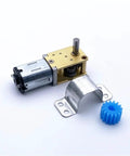 N20 Right Angle DC Gear Motor for Robot Projects Featuring 3V 6V And 12V With Stable 15 To 120 RPM Worm Drive for DIY Automation Builds.