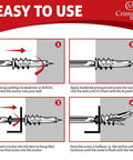 Step-by-step guide for installing 50 Piece Self Drilling Drywall Anchors And Screws Kit Size 8 By 1 And 1 Quarter Inch