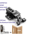 Premium Heavy Duty Soft Close Cabinet Hinges Featuring Quick Install Hydraulic Dampers For Full Cover Kitchen Cupboards And Bathroom Vanity Doors Rock Solid Construction, cold roll iron black hinge for aluminum frame door.