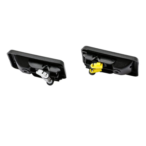 Interior Door Handle Set For Jeep Wrangler YJ TJ 1987-2006 Twin Pack, close-up of back view showing installation clips