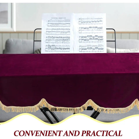 88-Key Electronic Piano Keyboard Cover Dust Protector For Full-Size Digital And Electric Pianos, 76.37 X 30.31 Inch