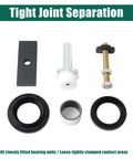 18195 CV Axle Bearing Puller Seal Kit Fits Toyota 4runner Tacoma And FJ Cruiser 2003 To 2018 For 8 Inch Clamshell Setups Seal Sizes 90311 47013 DIY Fix Your Ride Fast Save Cash And Kick The Dealership Fees And Keep Your Money Saved At Home. steel puller tool with seals for tight joint separation