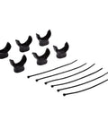 6 Pack Regulator Octopus Mouthpieces With Regulator Tie Premium PVC Universal Fit For Standard Regulators Comfortable Non Bite Design For Stress Free Diving Black