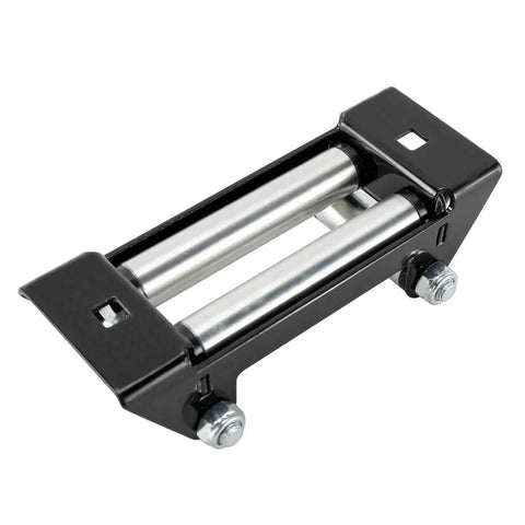 Winch Roller Fairlead 6 Inch Mount For Steel Cable ATV UTV Winches, 4000 To 5500 Lbs Capacity, CNC Machined Steel Frame, 152 Mm Bolt