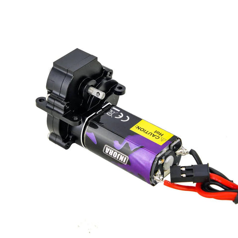 180 Pro 48T RC Gearbox For 1/18 TRX4M With Low Range Steel Gears, CNC Machined, Drop-In Ready, featuring Neodymium Magnet Motor