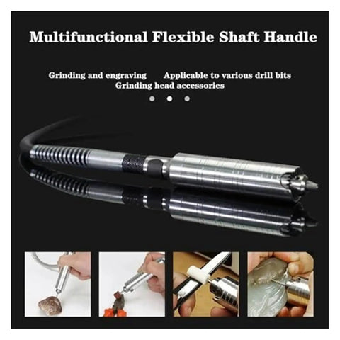 Flexible Shaft Handle for Heavy Duty 800W Bench Grinder Stone Polishing Machine, ideal for engraving and grinding tasks.