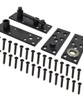 Heavy Duty Stainless Steel 360 Degree Door Pivot Hinge System Matte Black With 6902Z Ball Bearing for various doors