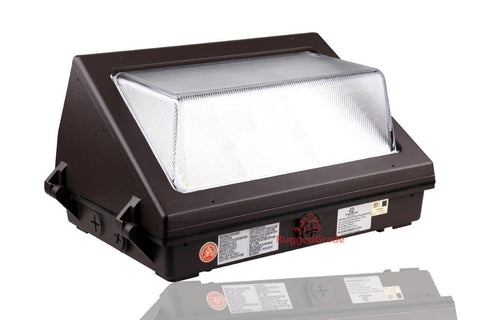 100W LED Wall Pack Durado III Series 14500 Lumens 5000K Bright White Semi Cut Off Outdoor Wall Light With Bronze Housing