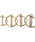 Four sizes of heavy duty dowel pins with locking rings from Dowel Pin Set With 50 Pieces And Four Sizes Heavy Duty Safety Spring Pins With Locking Rings For Tractors Trailers And Lawn Mower Parts Great For Field Repairs Farm Equipment And Yard Projects