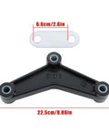 Beefed Up Heavy Duty Double Eye Spring Tandem Trailer Axle Suspension Kit with equalizers, shackles, and nylon bushings shown